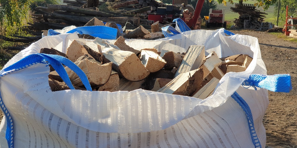 5 x Holz Big Bag 100x100x120cm Holzbag für Brennholz Woodbag vom Hersteller 