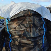Holzbag Woodbag mit Abdeckung