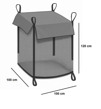 Woodbag Holzbag mit Abdeckung