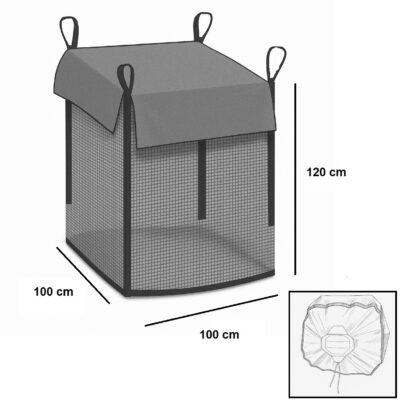 Woodbag Holzbag mit Abdeckung