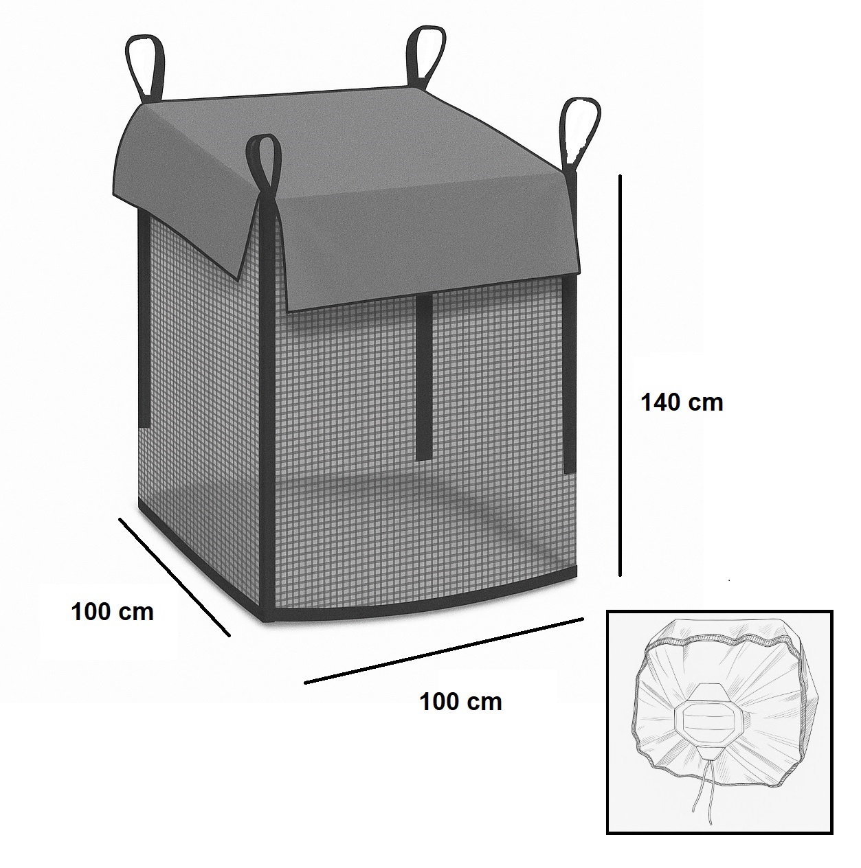 Holzbag, Holz bag, Woodbag, Big Bag holz, Holz big bag Woodbag Holzbag mit Abdeckung